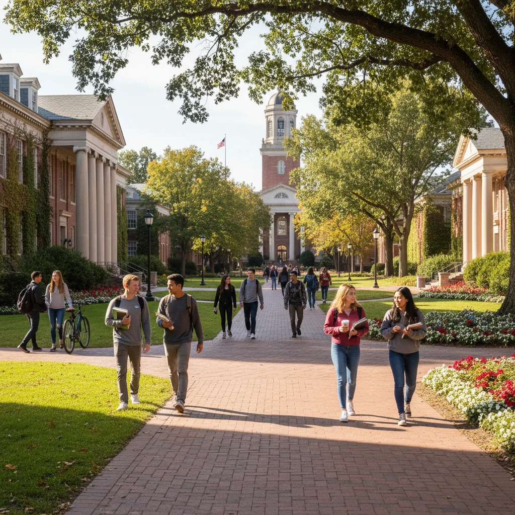 Hình ảnh trường đại học công ở Mỹ